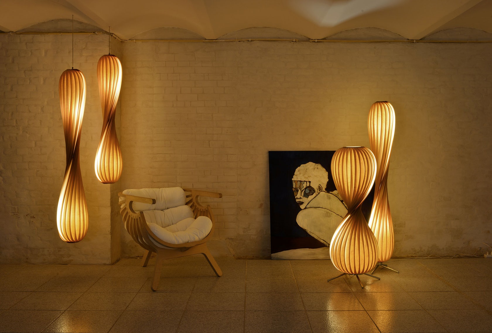 Houten hanglampen | berkenhouten lamp | Hoogebeen Interieur