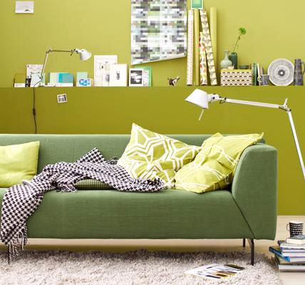 Rolf Benz Linea sofa green