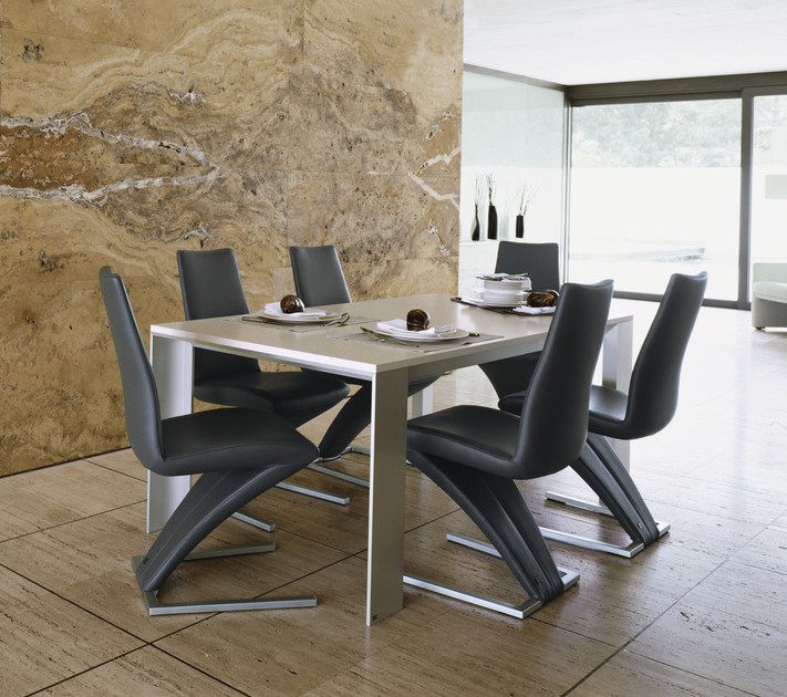 Rolf Benz Dining Chair Black Leather