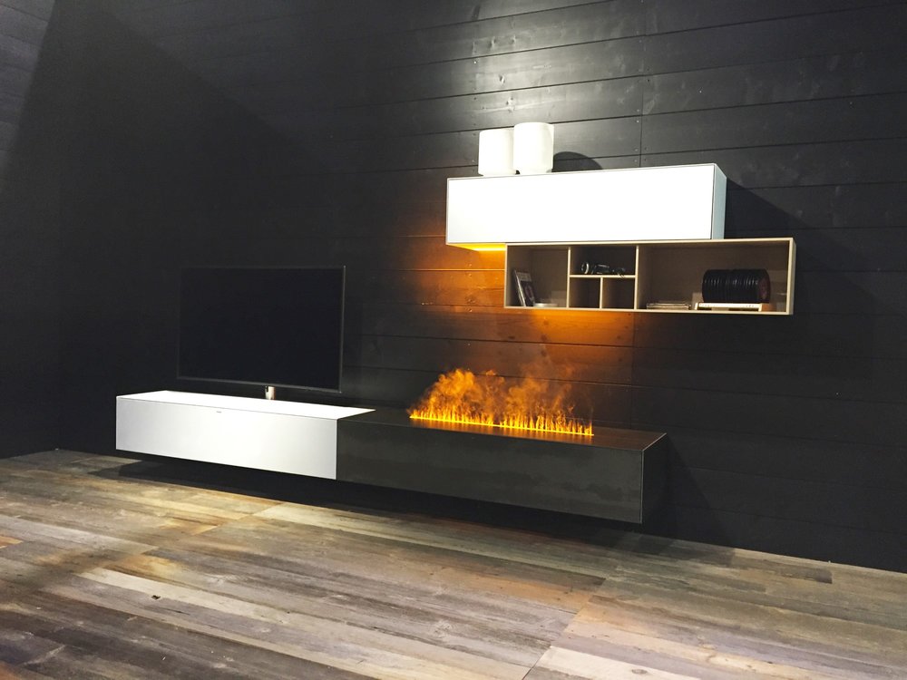 Spectral Ameno TV cabinet with integrated smart flame