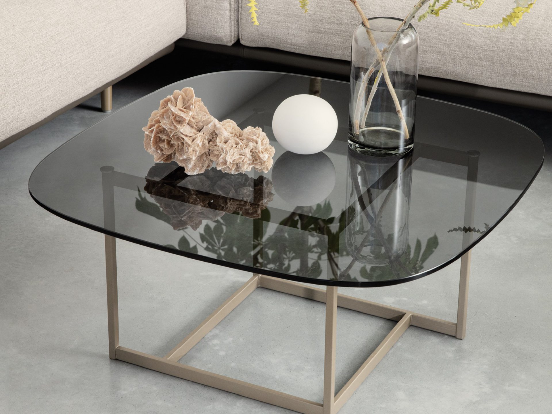 Soms soms Ontwijken rijm Rolf Benz glazen salontafel 932 | design tafel | Hoogebeen Interieur